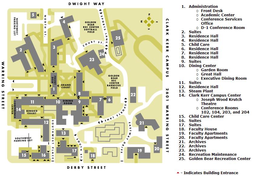 Venue [ Clark Kerr Campus Map: